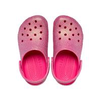 Sandália Crocs Classic Iridescent Glitter Clog K Dragon Fruit - 5