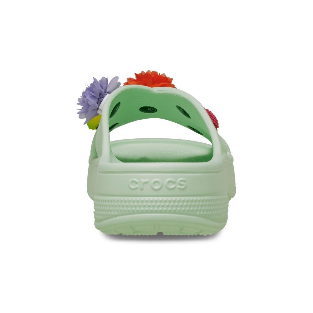 Sandália Crocs Classic Wmns Wildflower Cross Strap Jade Tint - 7