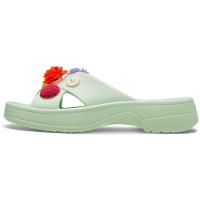 Sandália Crocs Classic Wmns Wildflower Cross Strap Jade Tint - 3