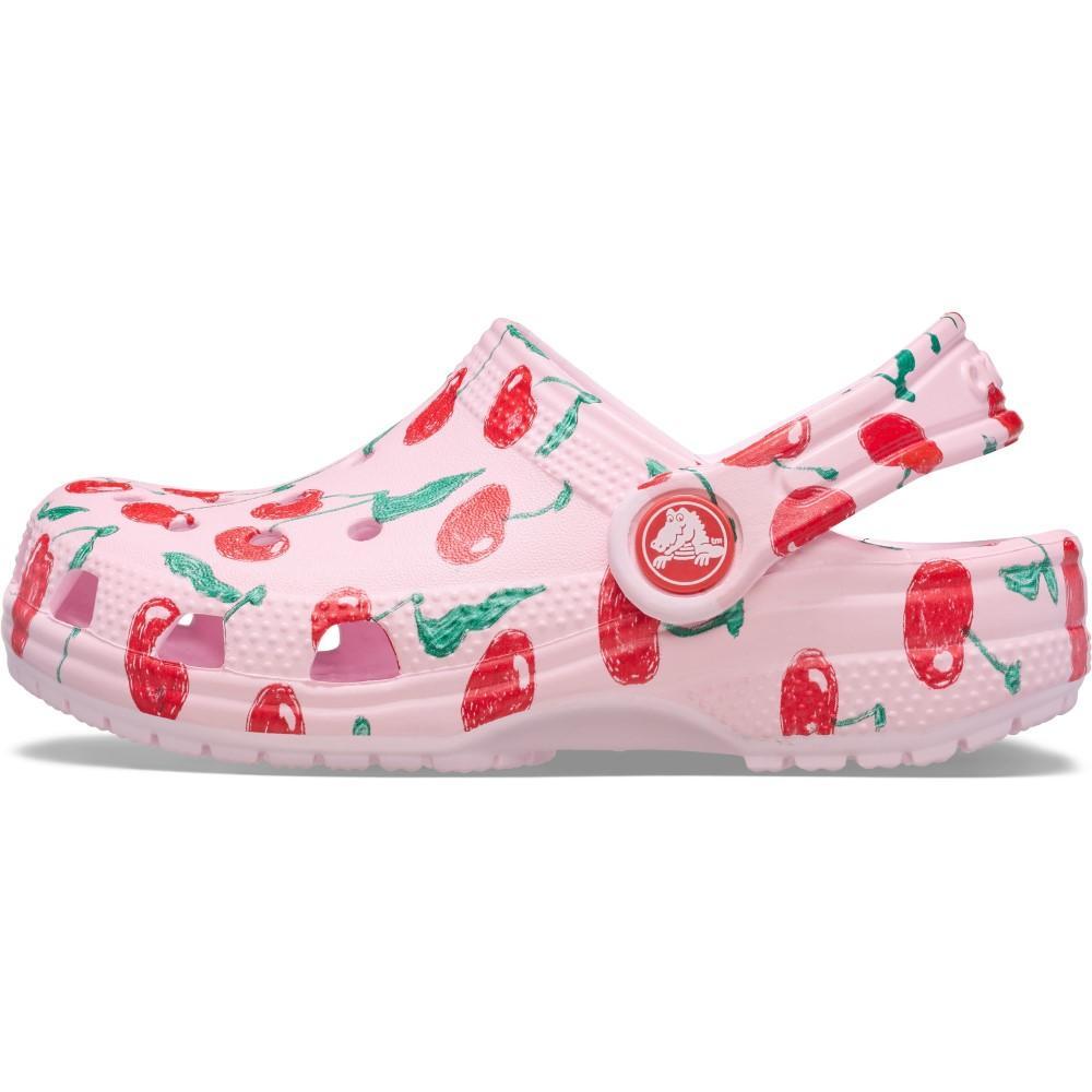 Sandália Crocs Classic Fresh Fruits Clog T Pink Milk - 3