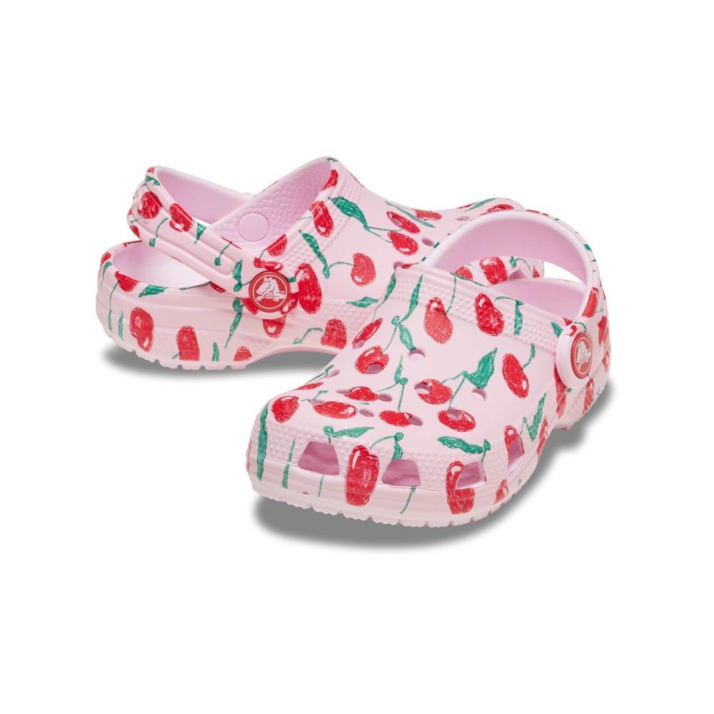 Sandália Crocs Classic Fresh Fruits Clog T Pink Milk - 4