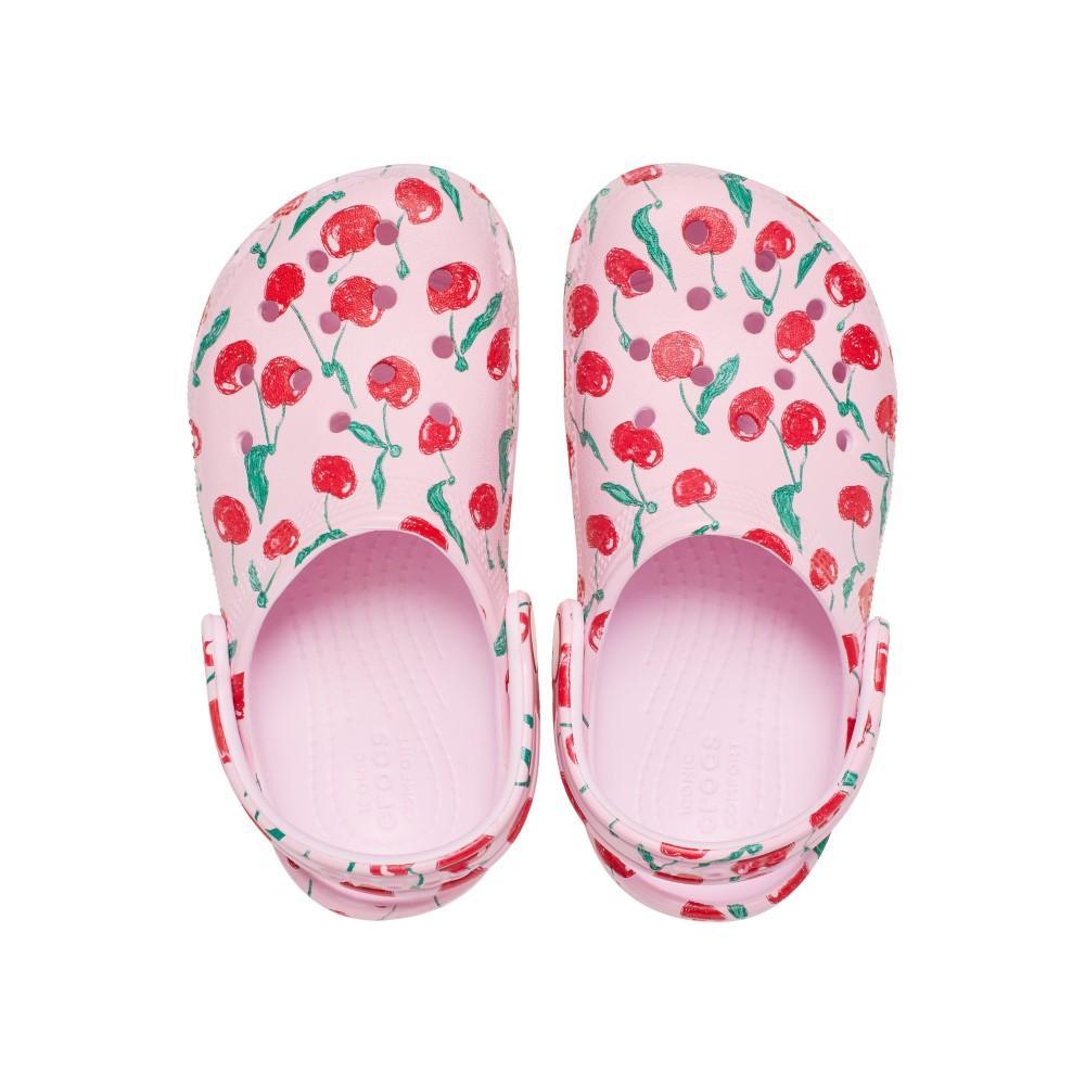 Sandália Crocs Classic Fresh Fruits Clog T Pink Milk - 5
