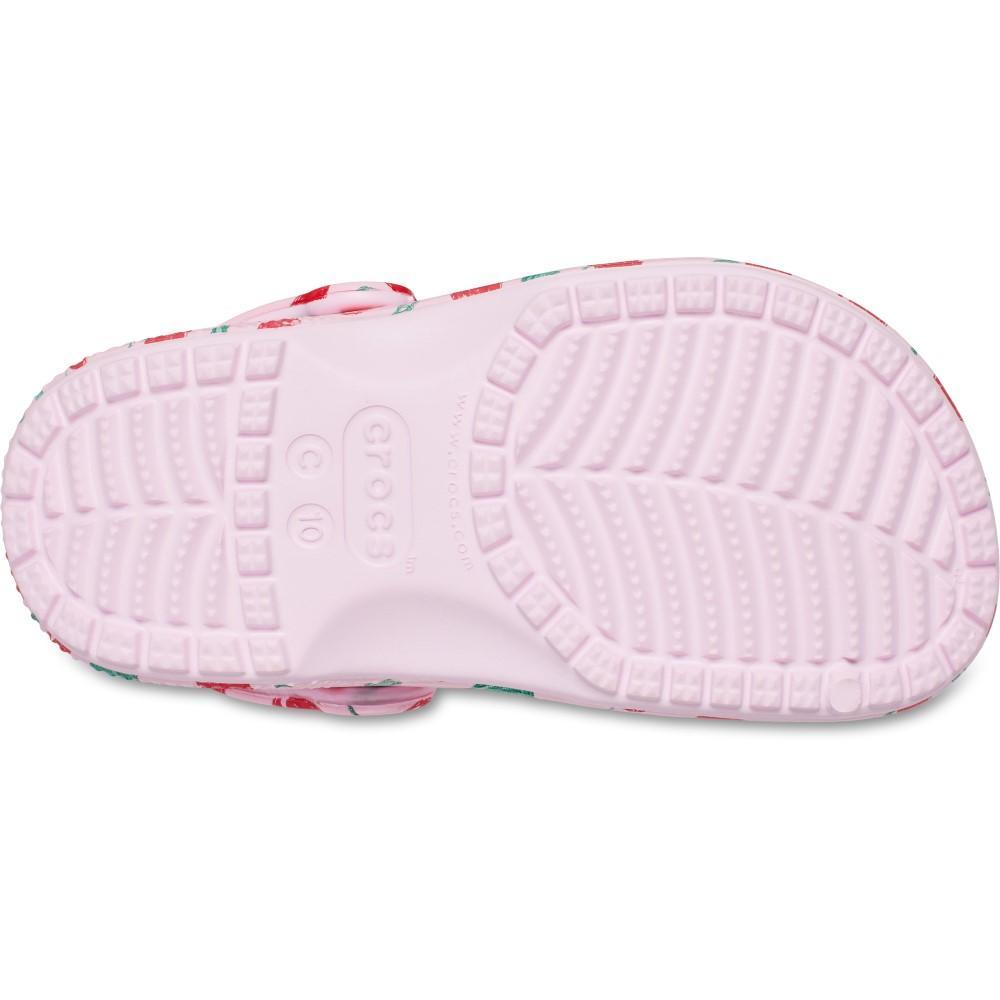 Sandália Crocs Classic Fresh Fruits Clog T Pink Milk - 6