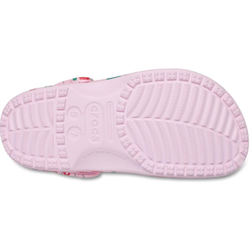 Sandália crocs classic fresh fruits clog pink milk - 6