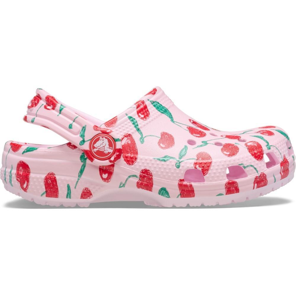 Sandália Crocs Classic Fresh Fruits Clog K Pink Milk - 1