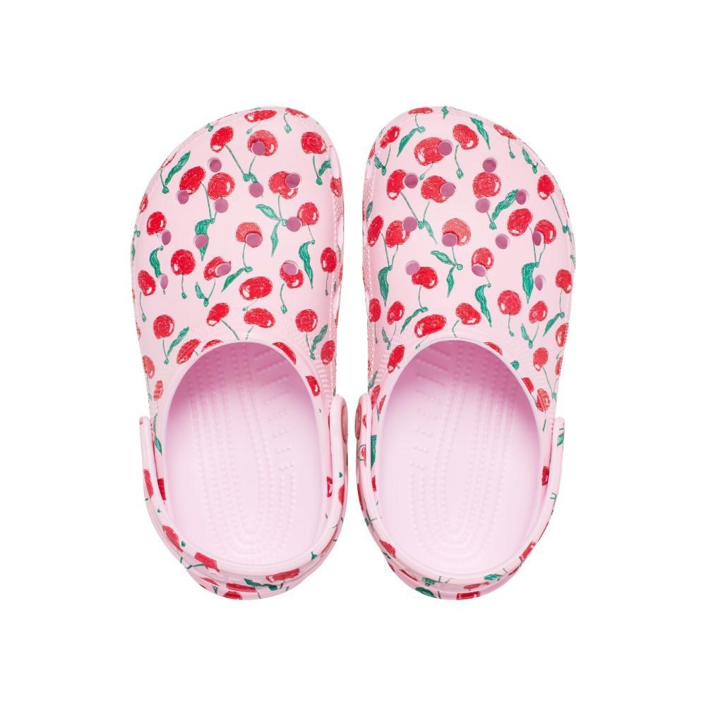 Sandália Crocs Classic Fresh Fruits Clog K Pink Milk - 5