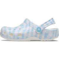 Sandália Crocs Classic Gingham Clog White/Blue - 3