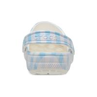 Sandália Crocs Classic Gingham Clog White/Blue - 7