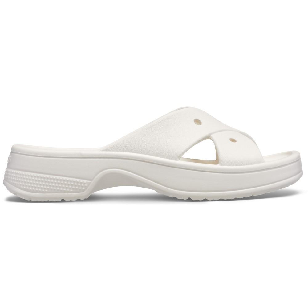 Sandália Crocs Classic W Cross Strap Slide Chalk - 1