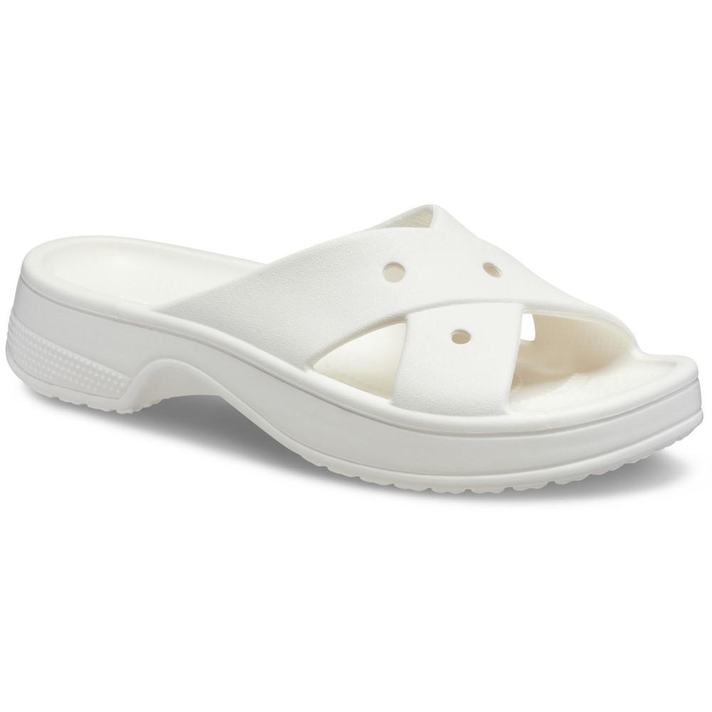 Sandália Crocs Classic W Cross Strap Slide Chalk - 2