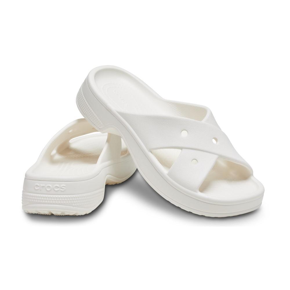 Sandália Crocs Classic W Cross Strap Slide Chalk - 4