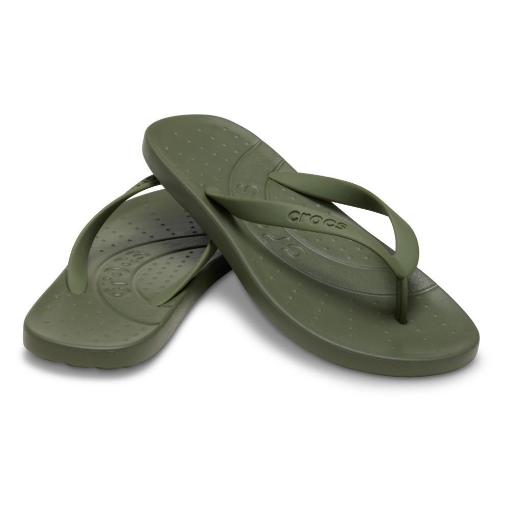 Chinelo Crocs Flip Army Green - 4