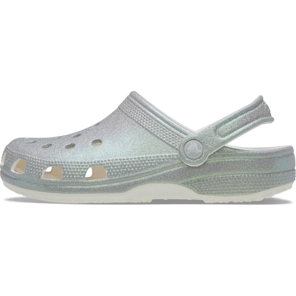 Sandália Crocs Classic Iridescent Glitter Clog White - 3