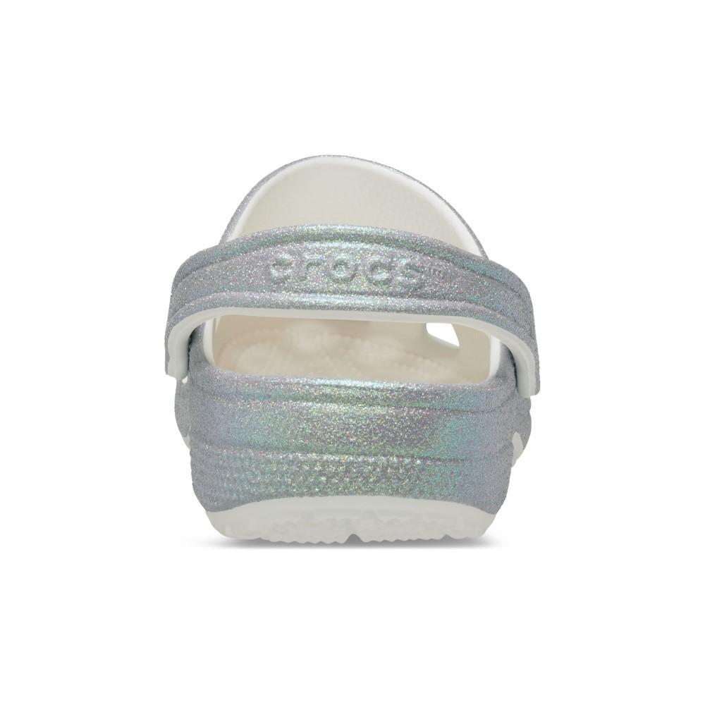 Sandália Crocs Classic Iridescent Glitter Clog White - 7