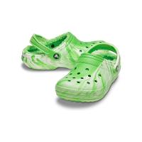 Sandália Crocs Cls Lined Clog Glow Dark Mbld Green Slime