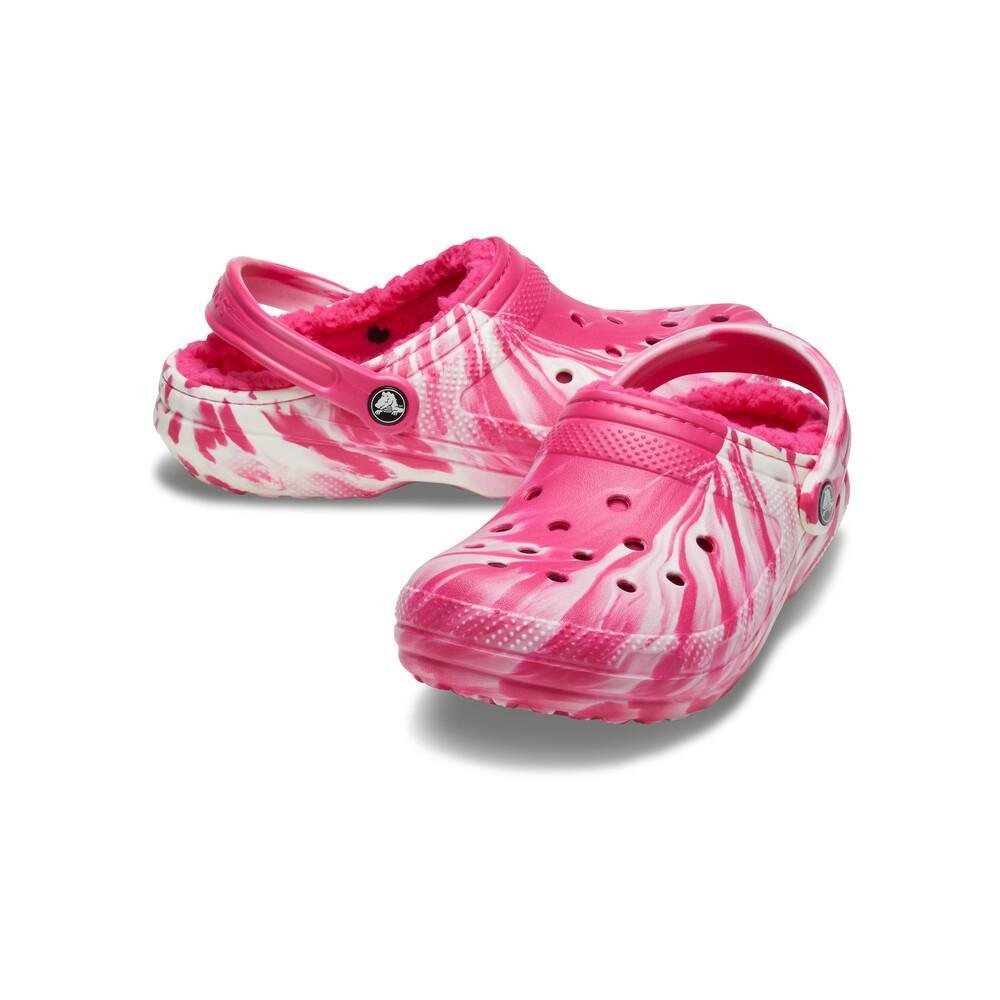 Sandália Crocs Cls Lined Clog Glow Dark Mbld Dragon Fruit - 4