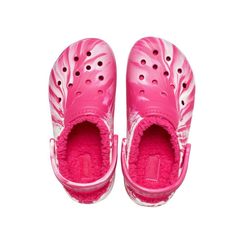Sandália Crocs Cls Lined Clog Glow Dark Mbld Dragon Fruit - 5