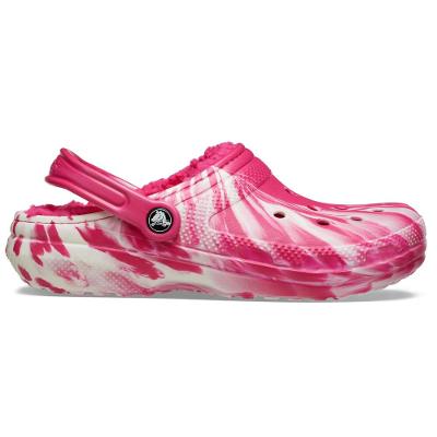 Sandália Crocs Cls Lined Clog Glow Dark Mbld Dragon Fruit