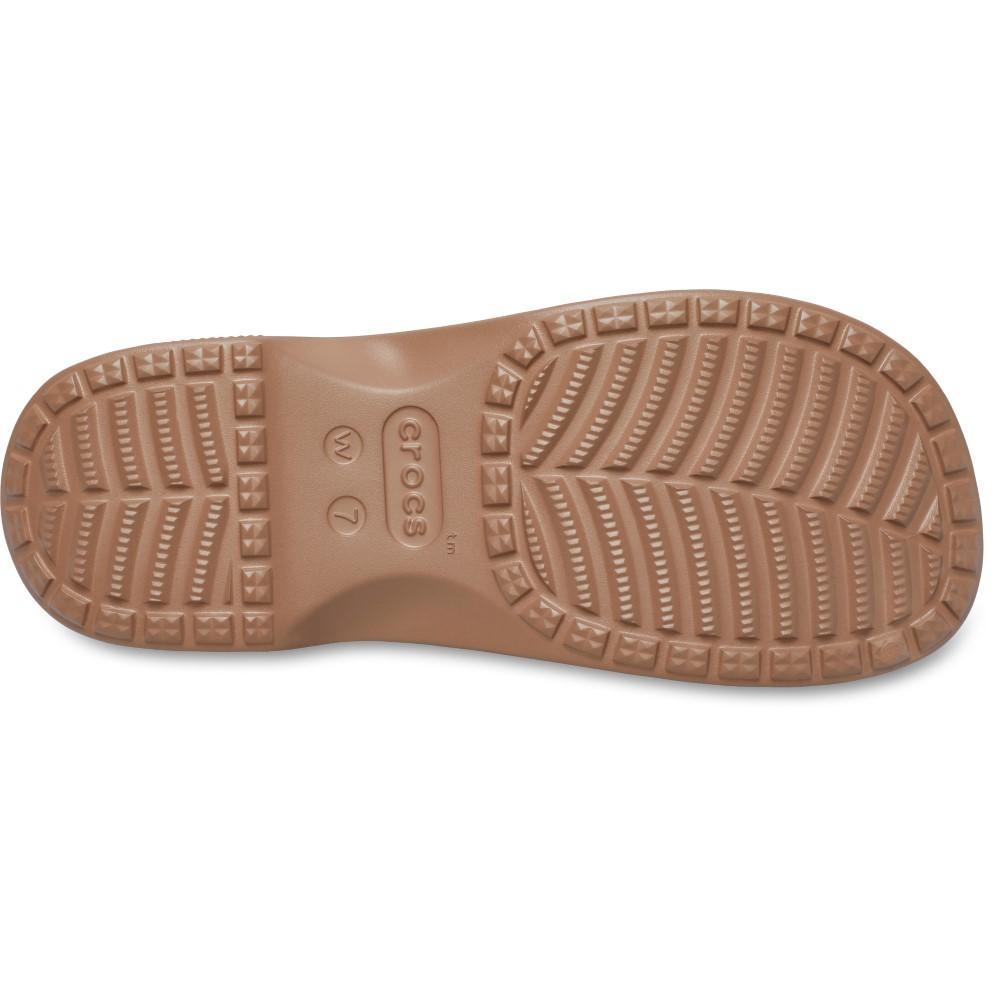 Sandália Crocs Classic W Cross Strap Slide Milk Chocolate - 6