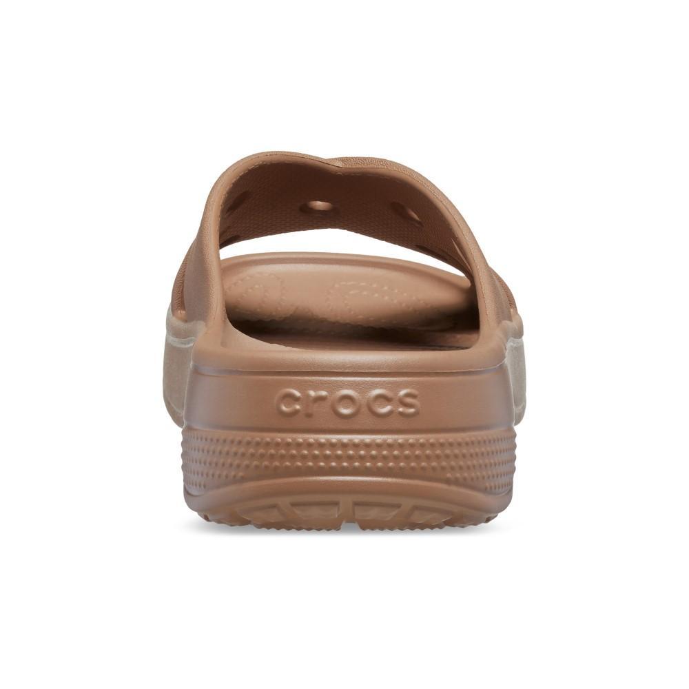Sandália Crocs Classic W Cross Strap Slide Milk Chocolate - 7