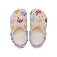 Sandália Crocs Classic Butterfly Graphic Clog T Chalk - 5