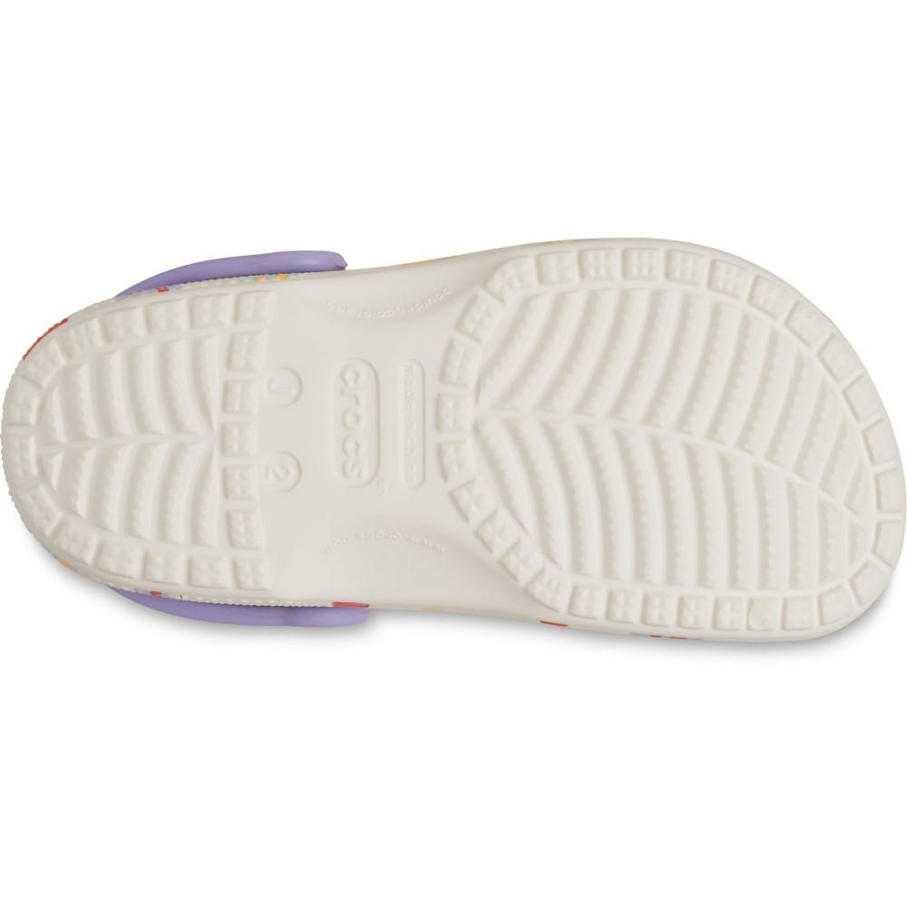 Sandália Crocs Classic Butterfly Graphic Clog K Chalk - 6