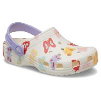 Sandália Crocs Classic Butterfly Graphic Clog K Chalk - 2