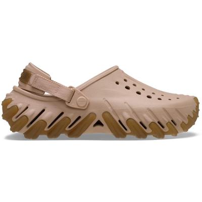 Sandália Crocs Echo Gum Ro Clog Pink Caramel