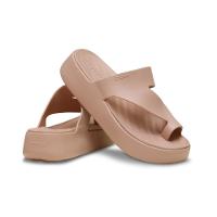 Sandália Crocs Getaway Platform Toe Loop Pink Caramel