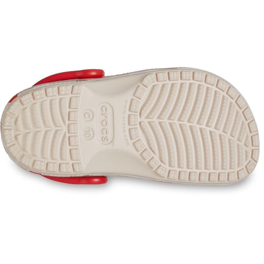 Sandália Crocs Classic Heart Print Clog T Sandstone/Multi - 6