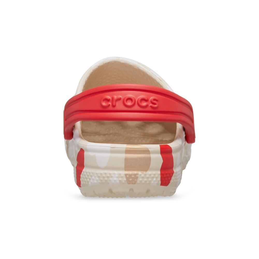 Sandália Crocs Classic Heart Print Clog T Sandstone/Multi - 7