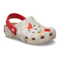 Sandália Crocs Classic Heart Print Clog T Sandstone/Multi - 2