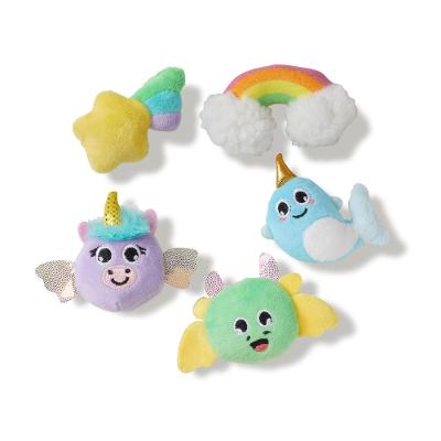 Jibbitz™ amigos mágicos plush pack com 5 peças único unico