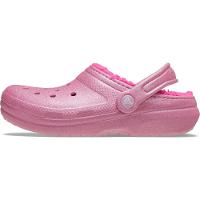 Sandália Crocs Classic Lined Glitter Clog K Pink Tweed - 3