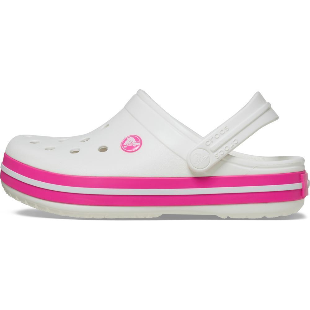 Sandália Crocs Crocband Clog T White/Pink Crush - 3