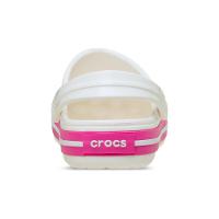 Sandália Crocs Crocband Clog T White/Pink Crush - 7