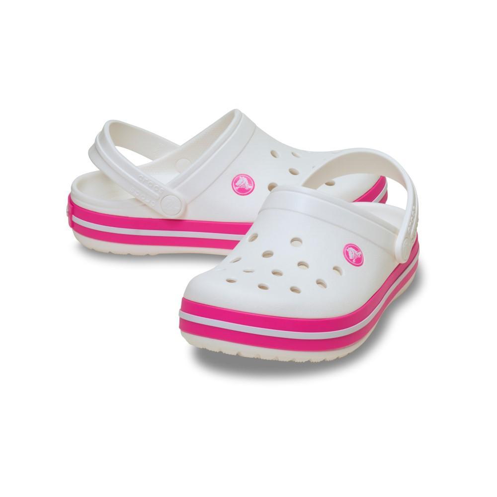 Sandália Crocs Crocband Clog K White/Pink Crush - 3