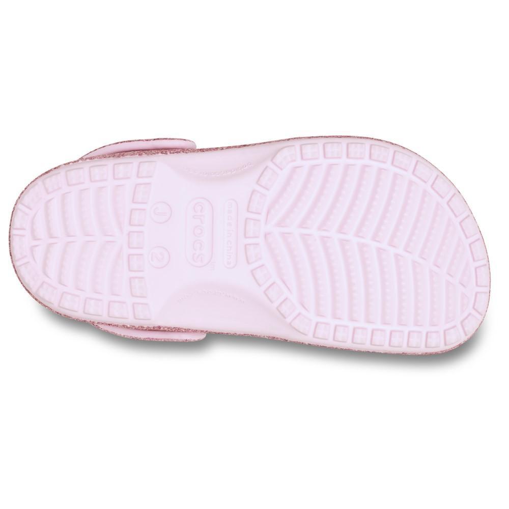 Sandália Crocs Classic Chunky Glitter Clog T Pink Milk - 6
