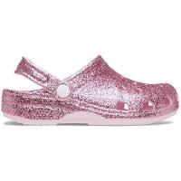 Sandália Crocs Classic Chunky Glitter Clog T Pink Milk - 1