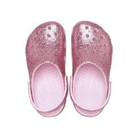 Sandália Crocs Classic Chunky Glitter Clog T Pink Milk - 5