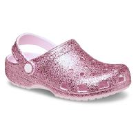 Sandália Crocs Classic Chunky Glitter Clog K Pink Milk - 2