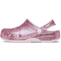 Sandália Crocs Classic Chunky Glitter Clog K Pink Milk - 3