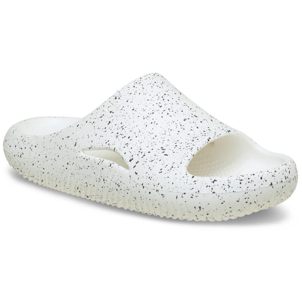Chinelo Crocs Mellow Recovery Speckle Slide White - 2
