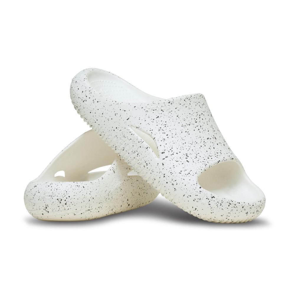 Chinelo Crocs Mellow Recovery Speckle Slide White - 4