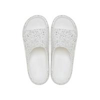 Chinelo Crocs Mellow Recovery Speckle Slide White - 5