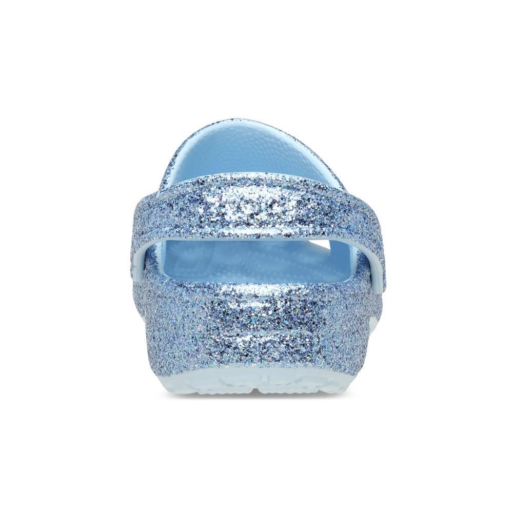Sandália Crocs Classic Chunky Glitter Clog K Blue Frost - 7