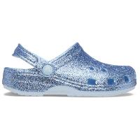 Sandália Crocs Classic Chunky Glitter Clog K Blue Frost - 1