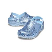 Sandália Crocs Classic Chunky Glitter Clog K Blue Frost