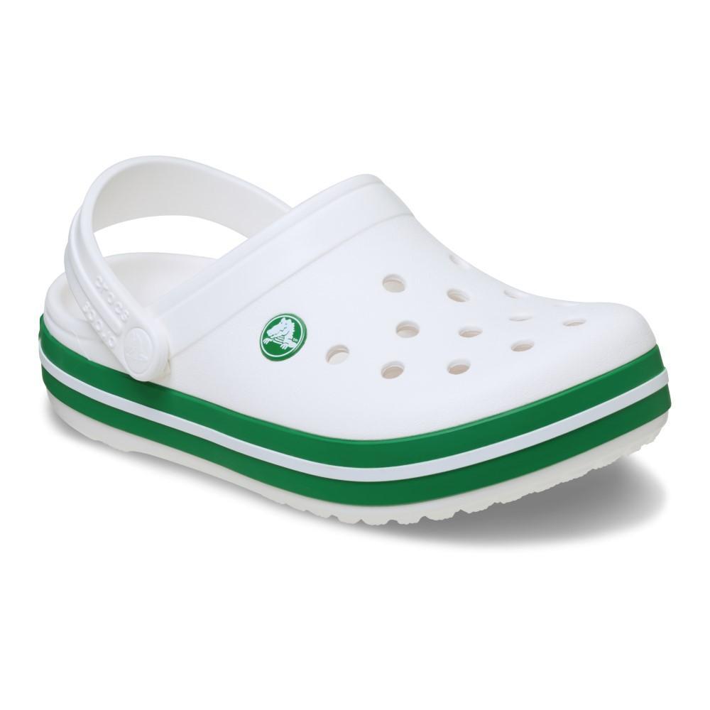 Sandália Crocs Crocband Clog T White/Green Ivy - 2