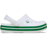 Sandália Crocs Crocband Clog T White/Green Ivy - 1